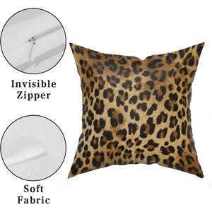 Housse de coussin léopard imprimé animal guépard housse de coussin douce décorative maison canapé canapé décor extérieur taie d'oreiller avant - Product Image 5