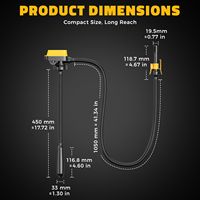 Pompe de transfert de carburant intelligente à arrêt automatique 12L/min pour batterie 20V/18V sans fil avec 3 adaptateurs pour essence et diesel
