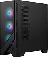 Boîtier PC de jeu MAG Forge 321R Airflow Premium Full Tower avec panneau latéral en acrylique, ventilateurs ARGB préinstallés, 120 mm, 360 mm, liquide