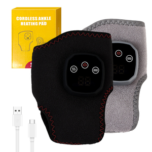 0728 3 Levels Control Mini Ankle Abs Material Cordless Foot 400mah Wireless Heat <b>Massager</b> for Office - Product Image 1