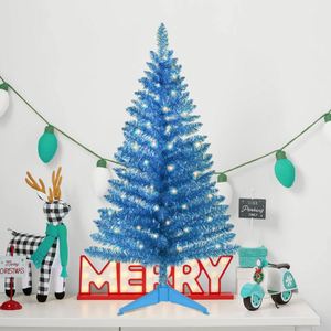 1.2m Standing Multicolor Artificial Christmas Tree Vibrant PET Indoor Holiday Decor for Home - Product Image 2