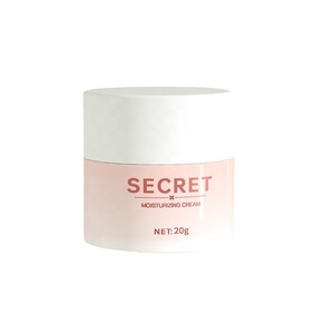 신뢰할 수있는 20g/30g/50g 흰색 유리 아이 및 페이스 크림 용기 검은 뚜껑이있는 빈 스킨 케어 용기 - Product Image 1