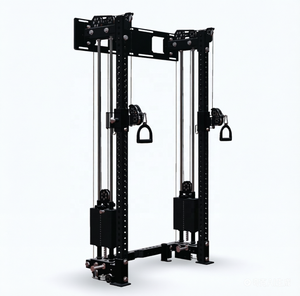 Appareil de musculation fonctionnel mural à fixation latérale avec système de poulies à double câble pour entraînement complet du corps et renforcement musculaire à domicile - Product Image 2