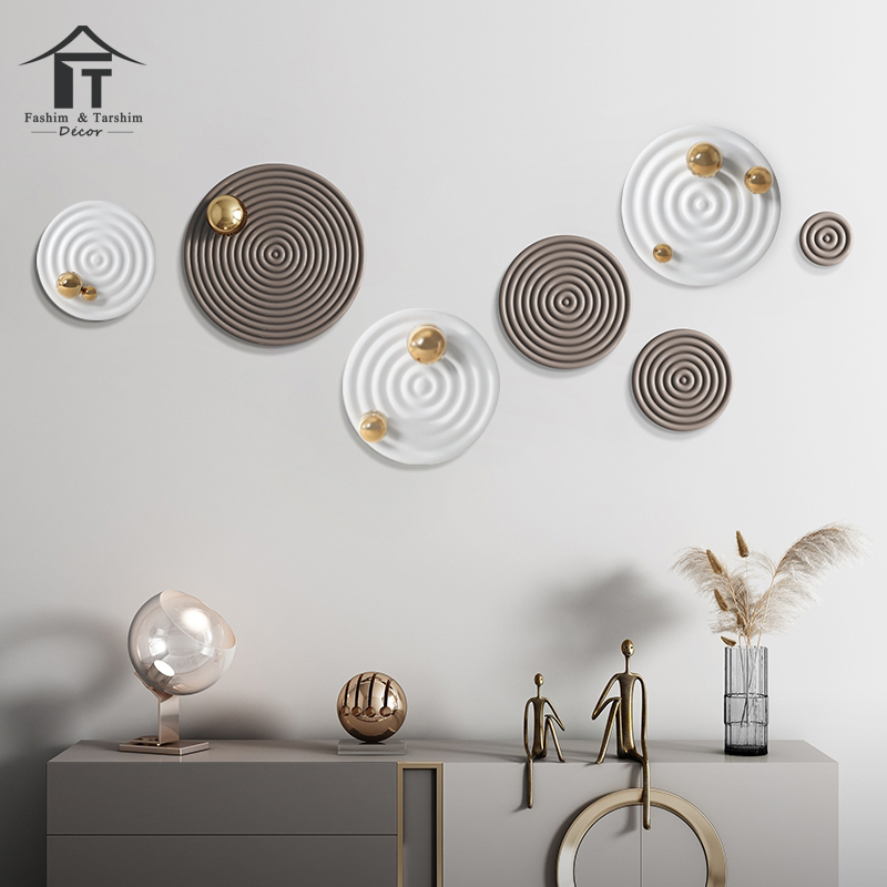 Luxury Modern Art Decorative Interior Home Decor Accessories Pieces Wall Hanging Sculpture Living Room Decor for the Wall · image 3