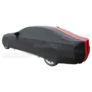 Housse de voiture complète pour Ford Mustang GT500 Stingray, satinée, anti-poussière, anti-UV, anti-rayures, extensible, noir, gris, rouge - Product Image 5