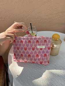 Échantillon Gratuit Vente Directe Usine Sac à Fermeture Éclair Lisse Sac en Toile Personnalisé avec Logo pour Trousse de Maquillage Doux et Personnalisable - Product Image 2