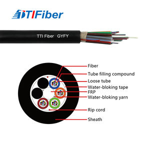 Câble à fibre optique bloquant l'eau <span class=keywords><strong>GYFY</strong></span> G652D 2-144 sans gel à noyau sec à fibre monomode avec étanche et étanche à l'humidité - Product Image 3