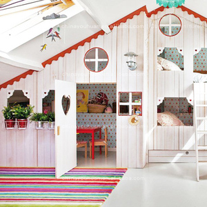 Lit superposé pour enfants en forme de cabane dans les <span class=keywords><strong>arbres</strong></span>, base secrète personnalisée, tente de jeu Prince, lit à deux étages de type loft, chambre d'enfant personnalisée - Product Image 4