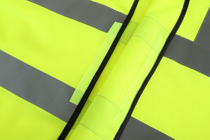 Chaleco DE SEGURIDAD reflectante de clase 2 de alta visibilidad, ropa de construcción, ropa de trabajo de seguridad personalizada - Product Image 5