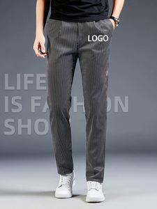 Pantalon de travail unisexe pour boulangerie, uniforme professionnel avec logo pour hommes et femmes, pantalon de chef, uniforme de cuisine noir - Product Image 2