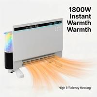 Chauffage intelligent multi-scènes avec minuterie réglable, oscillation automatique, musique Bluetooth et kits d'installation complets