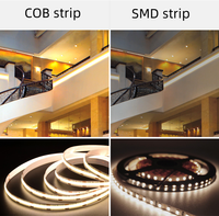 Haute qualité CRI DC12V 320leds/m bande Led COB Flexible et découpable 10 m/rouleau pour comptoir de cosmétiques