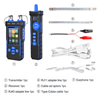 Medidor de potencia óptica multifunción UTP Cat5e Rj45, probador de Cable de red, capacidad de 8 núcleos, probador POE, localizador de Cable, herramienta VFL OPM usada