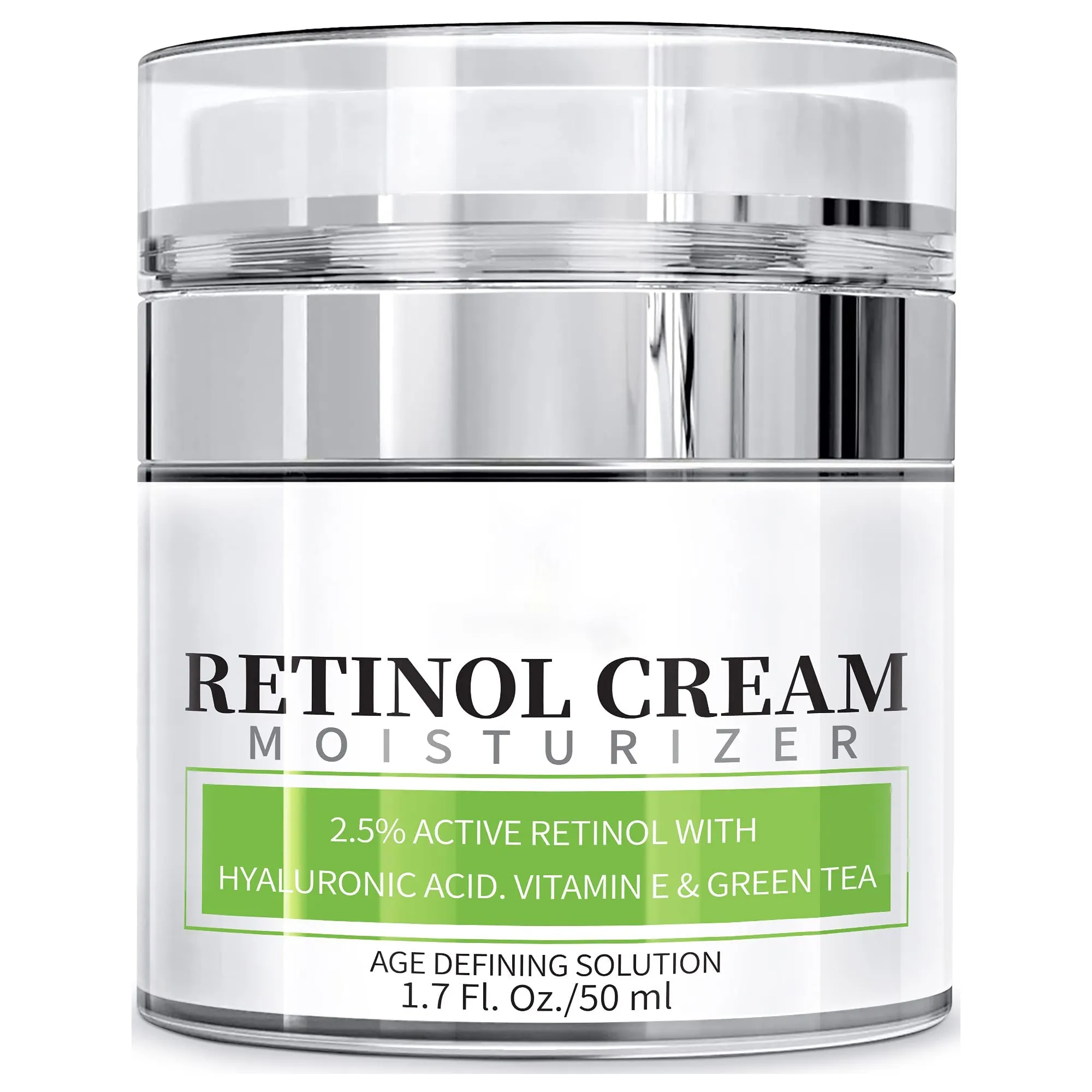 Private Label Anti-Aging Anti Wrinkles Face Moisturizer 2.5% Retinol Cream For Face With Hyaluronic Acid