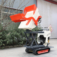 Kostenloser Versand Mini-Raupendumper Hydraulischer Raupenkipper 500kg 1 Jahr Vollhydraulisches System für Bau und Garten