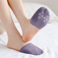 Demi-chaussettes invisibles et fines pour femmes, bas en coton pur antidérapant en Silicone à talons hauts pour dames