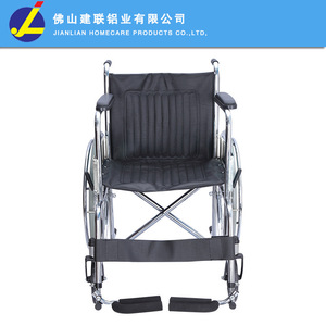 Fauteuil roulant manuel Jianlian JL809T, structure en acier, frein en U, confortable pour personnes âgées et handicapées - Product Image 1