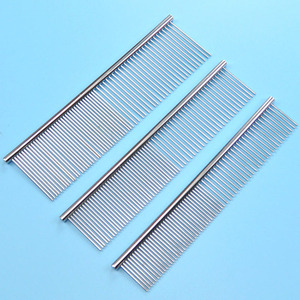 Forfait personnalisé En Acier Inoxydable Pour Animaux De Compagnie Poux Nit Gratuit Tiques Anti-puces Peigne Portable Peigne à Cheveux Pour Animaux De Compagnie De Chien De Toilettage Massage Peigne - Product Image 4