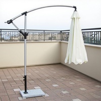 Parapluie banane extérieur moderne Protection solaire Plage Piscine Terrasse Cour Loisirs Stand latéral Parc Mobilier extérieur général