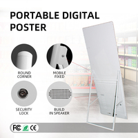 Pantalla Digital Portátil VETO, Tipo A-Frame, 32, 43, 49, 55 Pulgadas, FHD, para Publicidad en Cafés, Menús, Tiendas, Eventos y Promociones