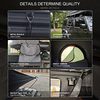Tente de toit rigide triangulaire en alliage d'aluminium, tente de camping à ouverture rapide pour SUV Chevy Silverado Pickup