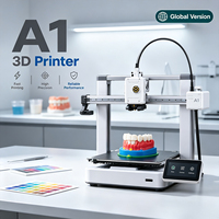 Imprimante 3D de bureau FDM Bambo A1 version globale haute vitesse PLA PETG TPU avec nivellement automatique, contrôle à distance WiFi, 500 mm/s, 256x256x256 mm