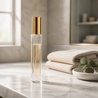 Flacon de parfum en verre transparent personnalisé, mini, carré/rond, 10 ml, avec boîte, flacon de parfum en verre de voyage