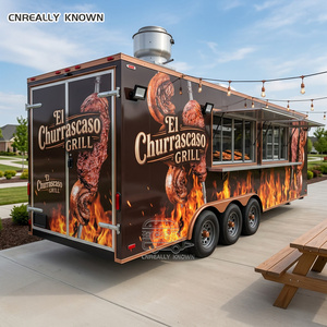 Outdoor Pizza Trailer Modern Hot Dog Food Truck DOT Certified Dessert Full <b>Kitchen</b> - Product Image 4