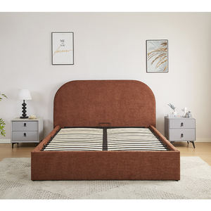 Camas modernas tapizadas con almacenamiento, camas de lujo tamaño queen y king, conjuntos de marcos de cama tapizados para dormitorio - Product Image 5