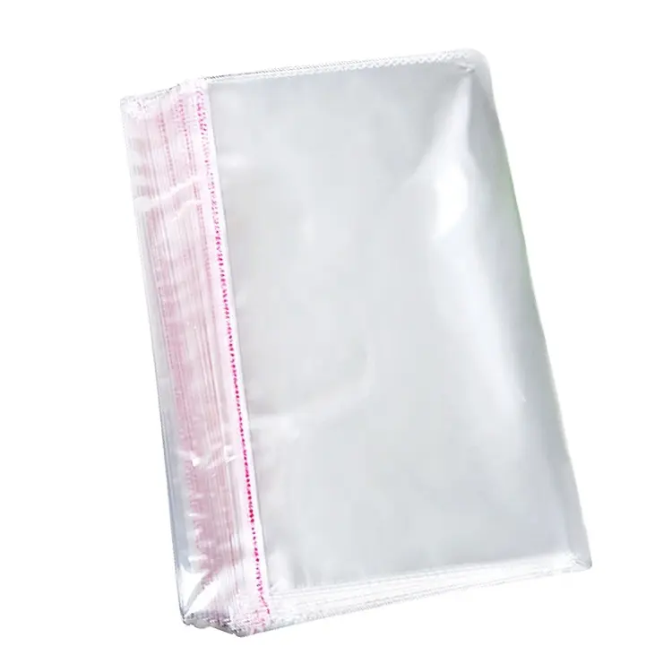 Benutzer definierter Druck Transparente selbst klebende Lebensmittel Poly Verpackung Klar BOPP PP Opp Plastiktüte für Kleidung T-Shirt Candy Bread