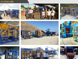 Mesin pembuat blok berongga efisien tipe QT8-15C jalur produksi Motor PLC berbasis Diesel otomatis 220V menggunakan beton abu terbang - Product Image 5