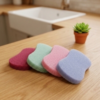 Spons Cuci Piring Silikon Food Grade Anti Gores, Scrubber Silikon Dapat Digunakan Kembali untuk Mencuci di Dapur