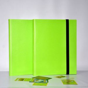 Wholesale Custom Kids Toy 9-<b>Pocket</b> PP Game Card Album A6 Size Leather Cover Sewing Binding Fits YUGIOH & MTG Cards - Product Image 1