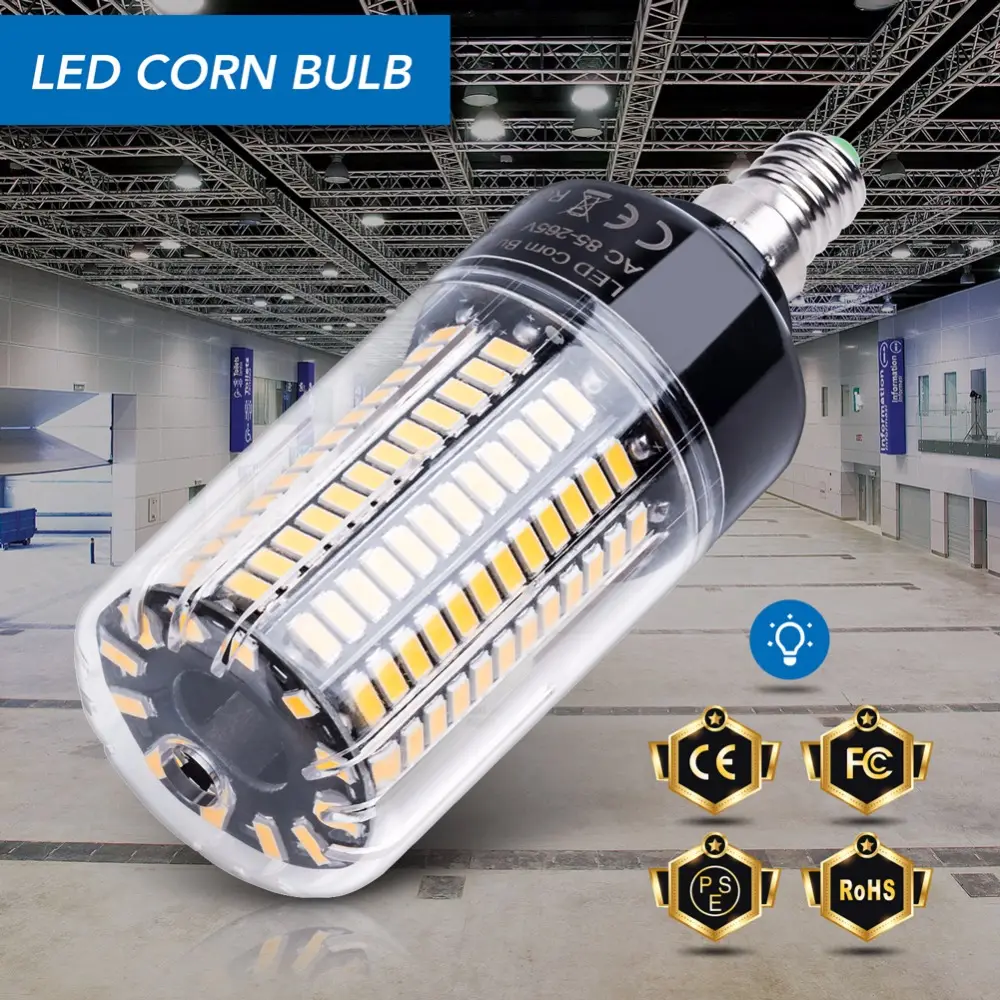 E14 Corn Bulb E27 LED-Lampen 220V B22 High Power 28 40 72 108 132 156 189LEDs Lichter SMD 5736 Lampada LED 110V Kein Flimmern 85-265