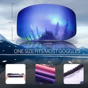 Housse de protection en polyester JQ pour masque de ski/snowboard, idéale pour l'alpinisme, les sports de neige, la randonnée et le voyage, avec rangement pour lentilles 188x103mm - Product Image 6