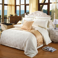 Drap de lit avec logo personnalisé, design de luxe, literie d'hôtel blanche, taies d'oreiller, couette, ensemble de literie