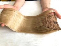 Extensions de queue de cheval en cheveux humains vierges européens, double trame, double tirage, bouclés naturels, balayage, pour cuticules, vente en gros