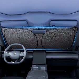 Pare-soleil de voiture pour pare-brise avant, en aluminium, épaissi, pliable, protection contre la chaleur, usage général - Product Image 3