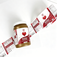 Étiquettes de condiments résistantes à la déchirure et imperméables |   Autocollant transparent personnalisé pour bouteilles de sauce et d'huile