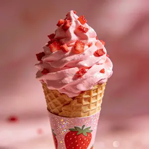 Poudre pour <span class=keywords><strong>glace</strong></span> molle à la fraise ultra-onctueuse |   Mélange de saveurs naturelles à texture onctueuse pour cornets, coupes et milkshakes | Fabricant en gros - Product Image 2