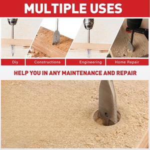 2026 -13pcs Hex Shank 9/16'' <b>Wood</b> Spade Flat <b>Drill</b> <b>Bit</b> Set for <b>Wood</b> Cutting - Product Image 4