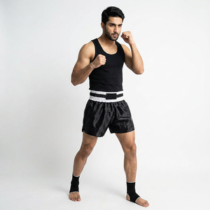 Premium Muay Thai Shorts Longer Cut for Enhanced Coverage Ultimate Performance Boxing Martial Arts Wear - Product Image 1
