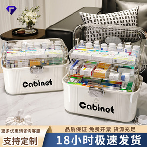 Cabinet Medicine Box Large Capacity Transparent Home Pill Storage Case Family Use - Product Image 5