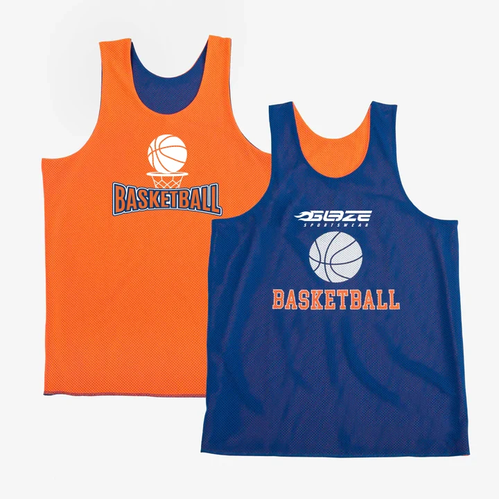 Nieuwe Custom Omkeerbare Basketbal Jersey Team Omgekeerde Singlet Mesh Sport Uniform Sublimatie 2023 Nieuw Design Basketbal Jersey