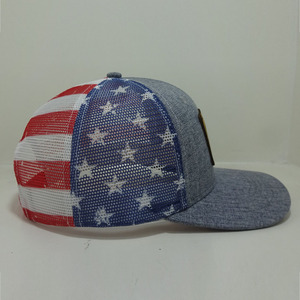 Gorra de camionero con malla y logotipo personalizado, gorra de béisbol gris de Vietnam de 6 paneles, sombreros de lona de poliéster únicos para escenas de playa al aire libre - Product Image 4