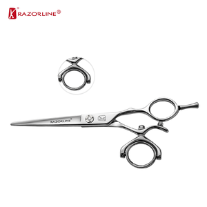 Hot <span class=keywords><strong>New</strong></span> Thời trang Nhật Bản 440C thép xoay ngón tay cái tóc mỏng kéo với sắc nét lưỡi thép không gỉ - Product Image 3