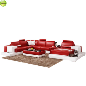 <span class=keywords><strong>Mobili</strong></span> di Lusso per Soggiorno Dubai, Divano in Pelle Sintetica Dubai, Set di Divani in Tessuto e Pelle - Product Image 6