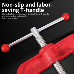 Taşınabilir Mini manuel cırcır boru diş seti endüstriyel sıhhi tesisat el aracı boru mengene Tripod zincir standı dokunun OEM özelleştirilebilir - Product Image 5