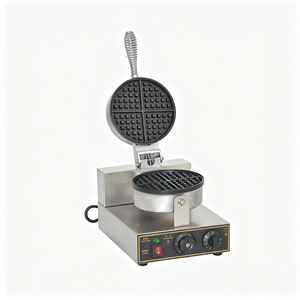 Nouvelle Machine à Gaufres Mini Professionnelle 220V Antiadhésive à Température Réglable 1250W en Acier Inoxydable pour Usage Commercial et Vente Ambulante - Product Image 2