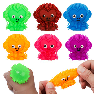 Juguetes <span class=keywords><strong>de</strong></span> peluche con forma <span class=keywords><strong>de</strong></span> <span class=keywords><strong>mono</strong></span>, multicolor, para aliviar el estrés, juguetes sensoriales suaves y púas para niños, recuerdos <span class=keywords><strong>de</strong></span> fiesta. - Product Image 2